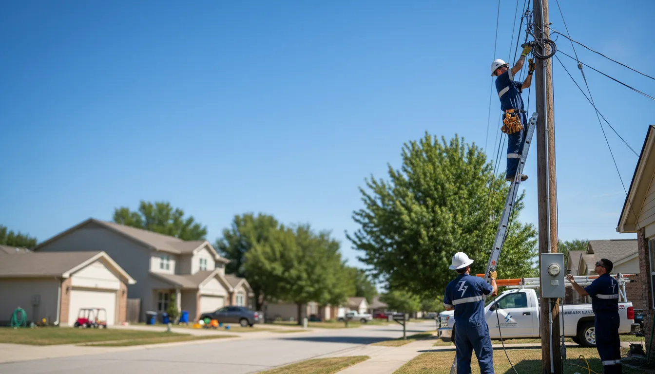 Residential electrician providing installation services in Cordova, NE